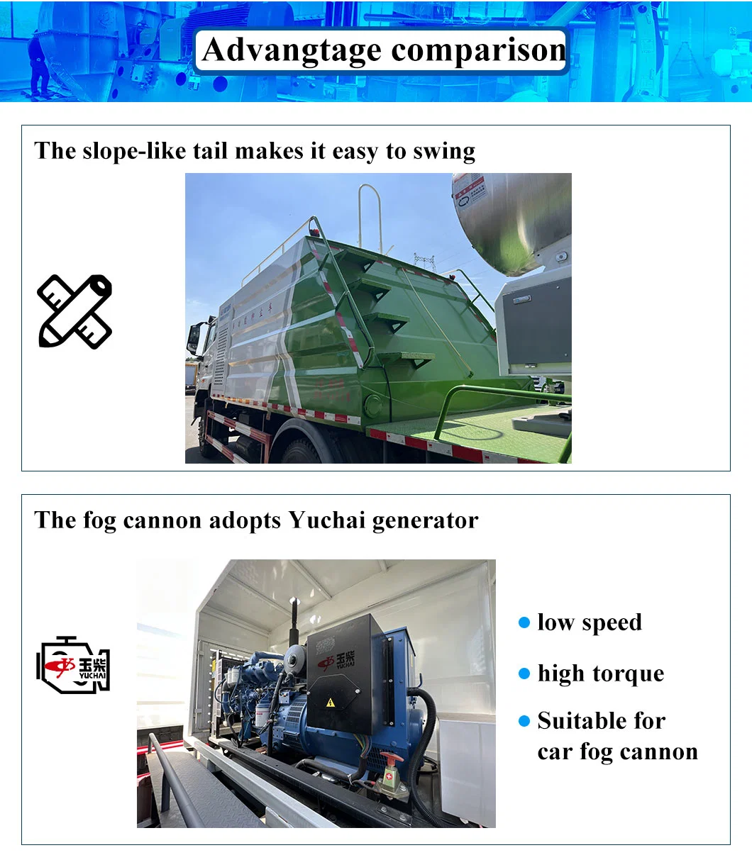 Vehicle-Mounted Fog Water for Agriculture Feldspar Dust Suppression Cannon