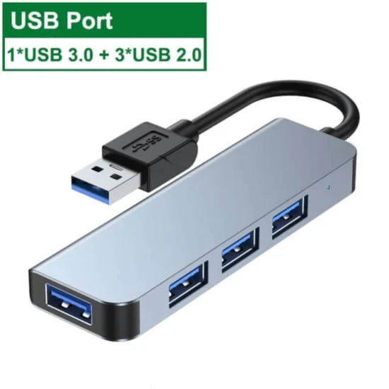 Hub USB 4 Ports USB 3.0/2.0, prise en charge Micro Slot pour MacBook PRO