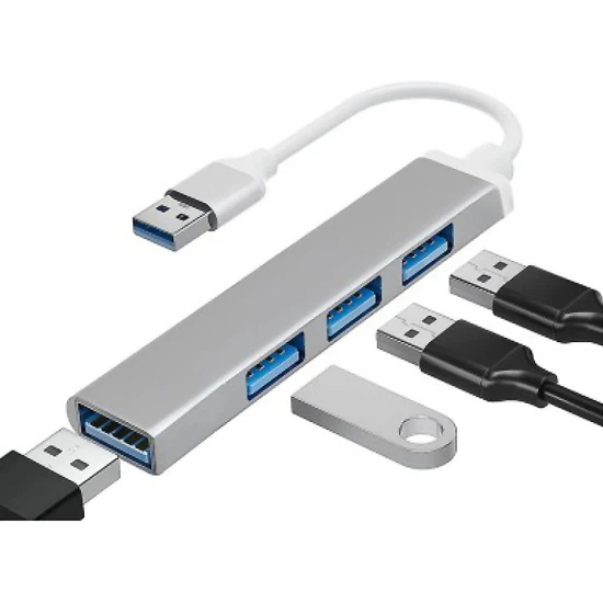 Anera alliage haute vitesse Multi Type C 3.1 à 4 ports USB3.0 USB2.0 Hub Usbc 4 ports Hub pour ordinateur portable MacBook PRO